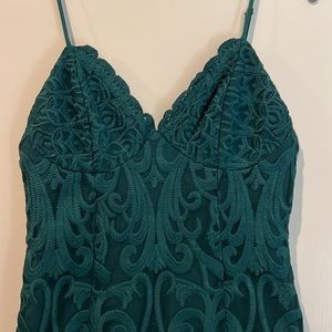 Bardot Emerald green cocktail dress